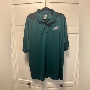 NFL TEAM APPAREL PHILADELPHIA EAGLES MENS POLO SHIRT SIZE 2XL COLOR GREE…